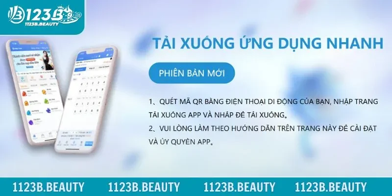 Tải ứng dụng 123B về máy để có thể chơi mọi lúc mọi nơi